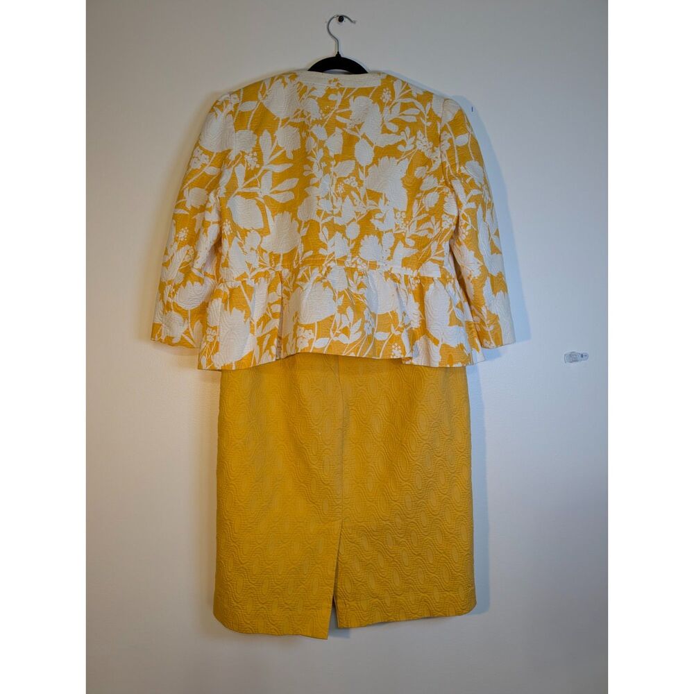 Vintage Chadwicks Marigold 2pc Dress Set Size 8 Mod Cottagecore Old Money 60s - Picture 9 of 14
